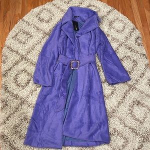 Long Faux Fur Purple Coat BRAND NEW